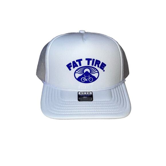OTTO Hat cap trucker hat white mesh back FAT TIRE OSFM NEW - Picture 1 of 3